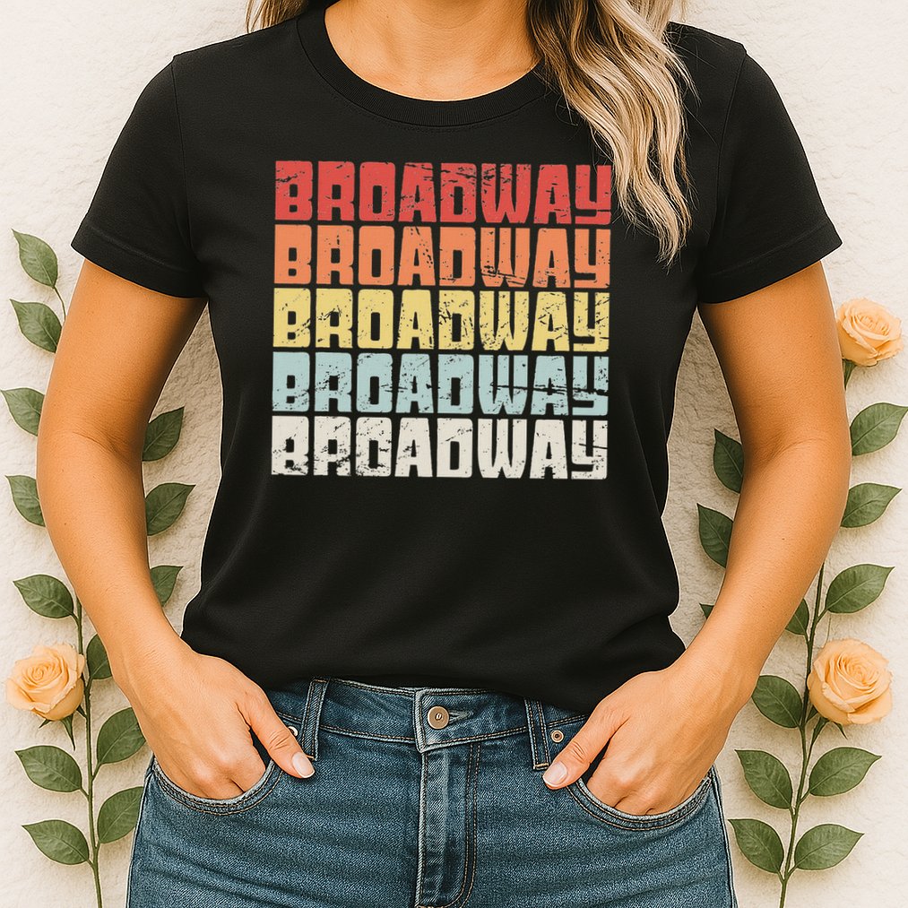 Retro Broadway Musical Theater Womens T-Shirt