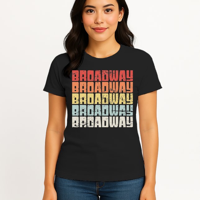 Retro Broadway Musical Theater Womens T-Shirt