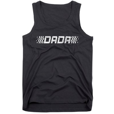 Racing Birthday Matching Family Race Car Pit Crew Dada Tank Top