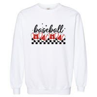 Retro Baseball Mama Sports Mom Garment-Dyed Sweatshirt