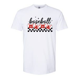 Retro Baseball Mama Sports Mom Softstyle CVC T-Shirt