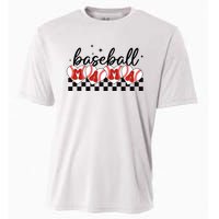 Retro Baseball Mama Sports Mom Cooling Performance Crew T-Shirt