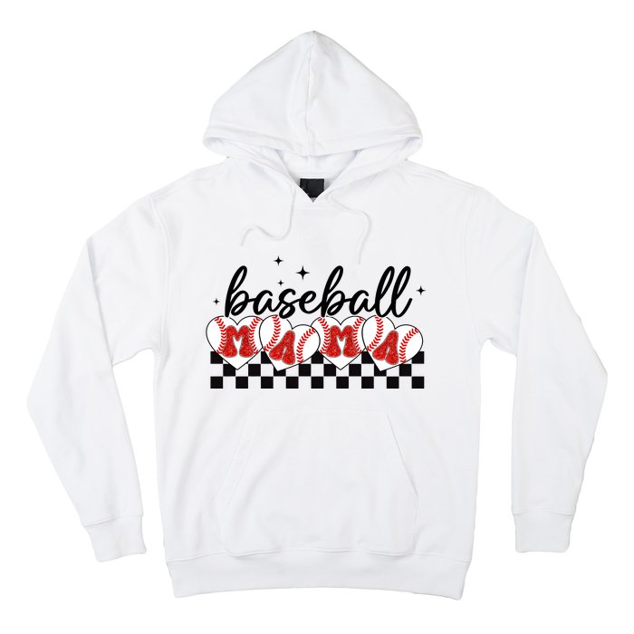 Retro Baseball Mama Sports Mom Hoodie