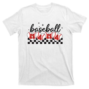 Retro Baseball Mama Sports Mom T-Shirt