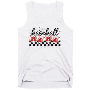 Retro Baseball Mama Sports Mom Tank Top