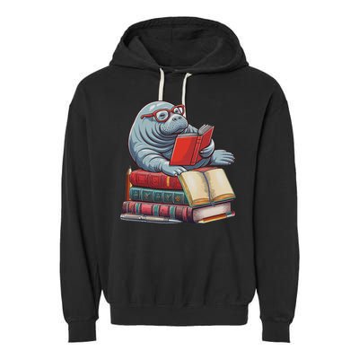 Reading Books Matching Bookworm Readers Librarian Garment-Dyed Fleece Hoodie