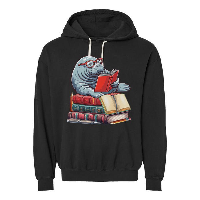 Reading Books Matching Bookworm Readers Librarian Garment-Dyed Fleece Hoodie
