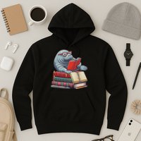 Reading Books Matching Bookworm Readers Librarian Hoodie