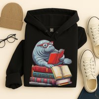 Reading Books Matching Bookworm Readers Librarian Hoodie