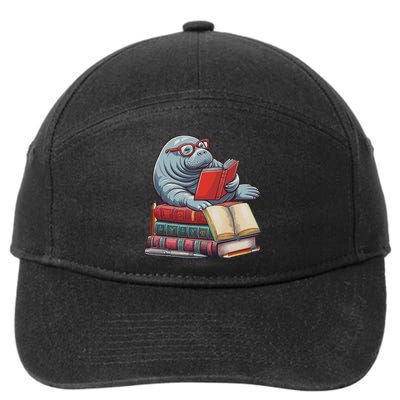 Reading Books Matching Bookworm Readers Librarian 7-Panel Snapback Hat