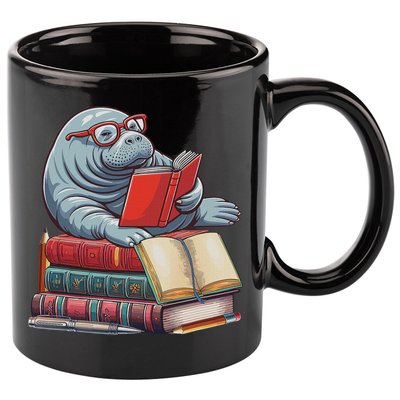 Reading Books Matching Bookworm Readers Librarian 11oz C Handle Ceramic Mug