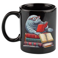 Reading Books Matching Bookworm Readers Librarian 11oz C Handle Ceramic Mug
