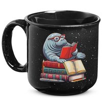 Reading Books Matching Bookworm Readers Librarian 15oz Campfire Ceramic Mug