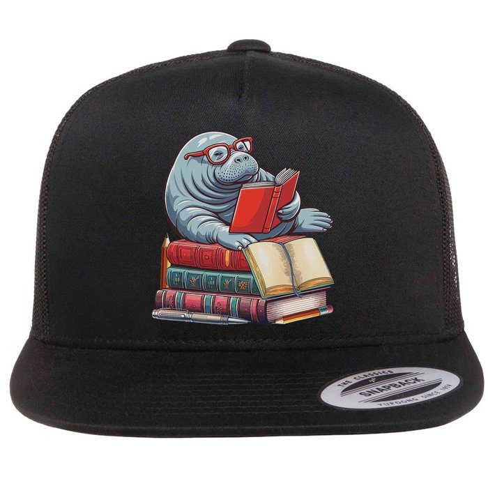 Reading Books Matching Bookworm Readers Librarian Flat Bill Trucker Hat