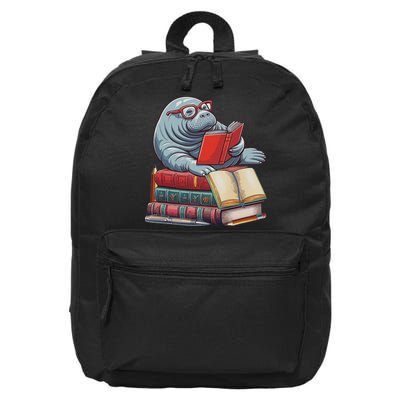 Reading Books Matching Bookworm Readers Librarian 16 in Basic Backpack