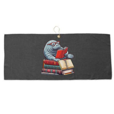 Reading Books Matching Bookworm Readers Librarian Large Microfiber Waffle Golf Towel
