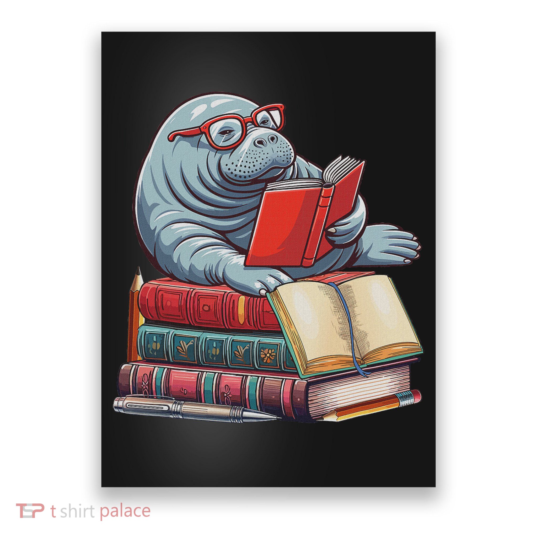 Reading Books Matching Bookworm Readers Librarian Poster