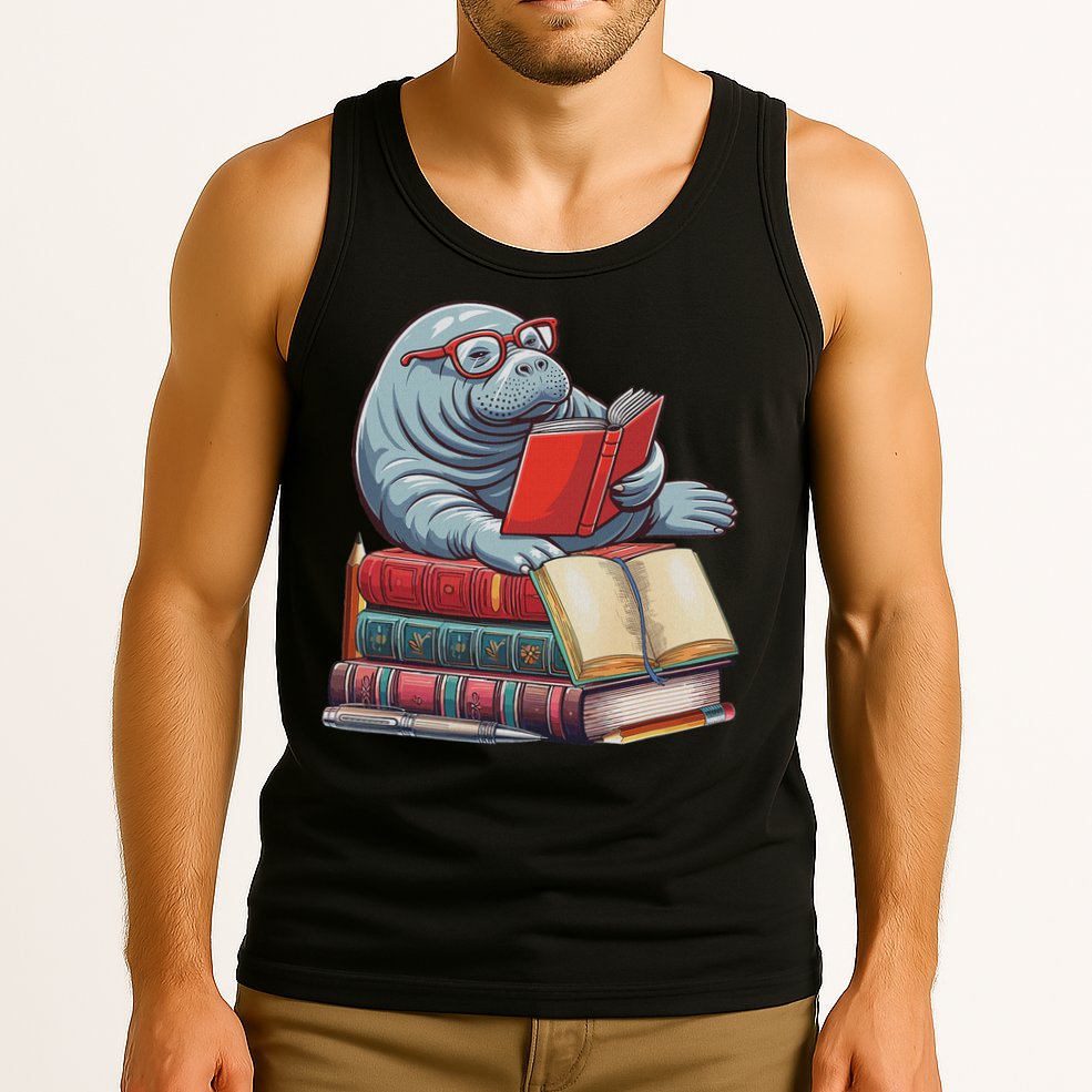 Reading Books Matching Bookworm Readers Librarian Tank Top