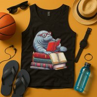 Reading Books Matching Bookworm Readers Librarian Tank Top