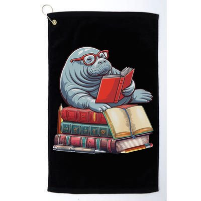 Reading Books Matching Bookworm Readers Librarian Golf Towel