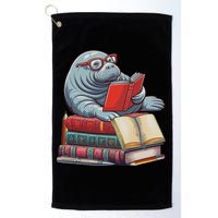 Reading Books Matching Bookworm Readers Librarian Golf Towel