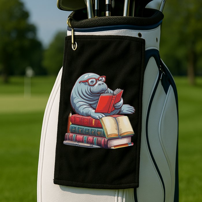 Reading Books Matching Bookworm Readers Librarian Golf Towel