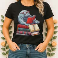 Reading Books Matching Bookworm Readers Librarian Womens T-Shirt