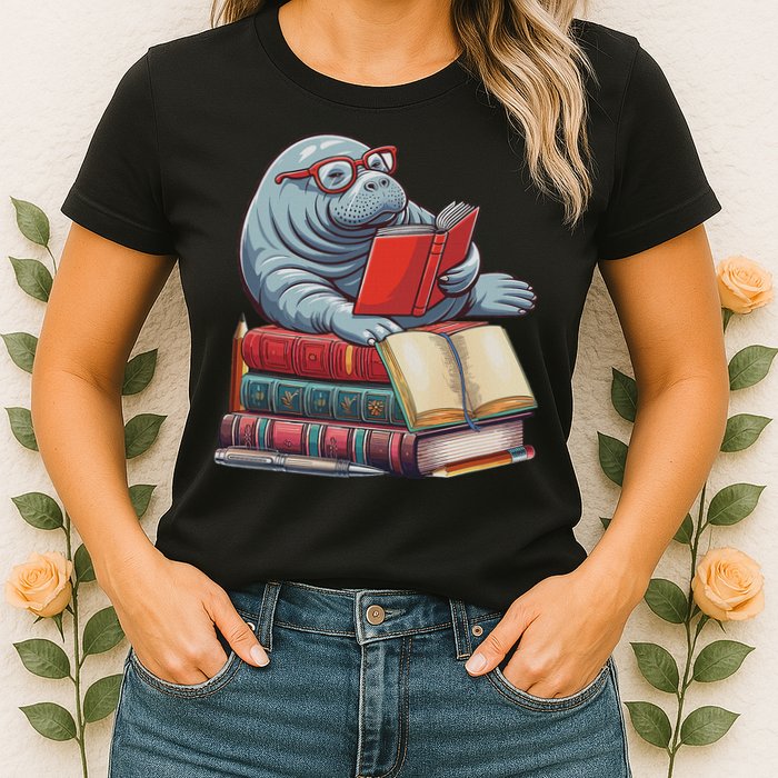 Reading Books Matching Bookworm Readers Librarian Womens T-Shirt