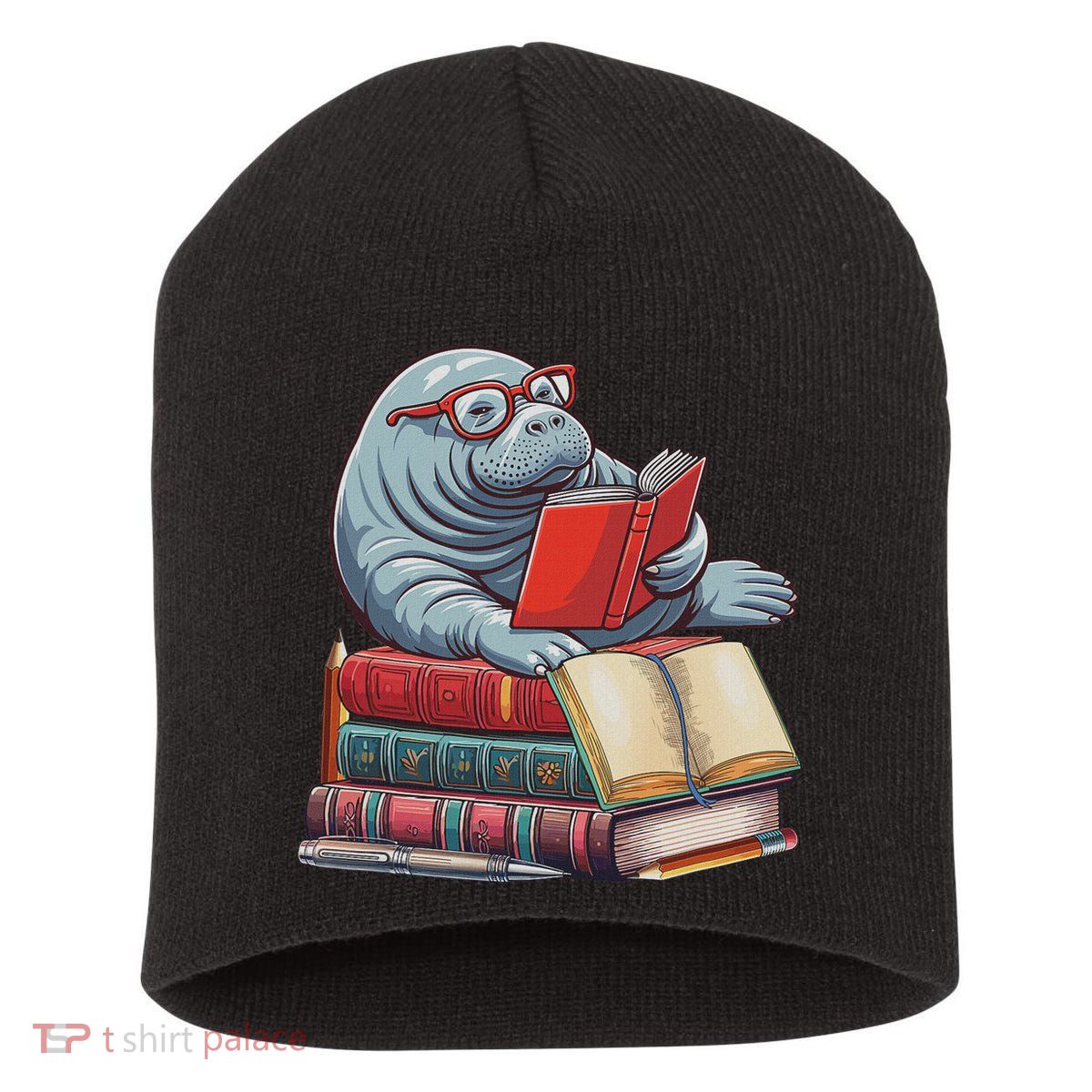 Reading Books Matching Bookworm Readers Librarian Short Acrylic Beanie