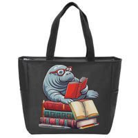 Reading Books Matching Bookworm Readers Librarian Zip Tote Bag
