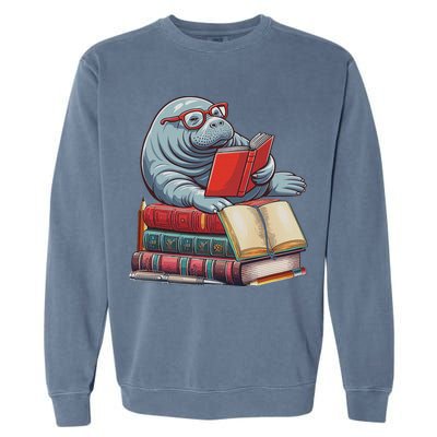 Reading Books Matching Bookworm Readers Librarian Garment-Dyed Sweatshirt