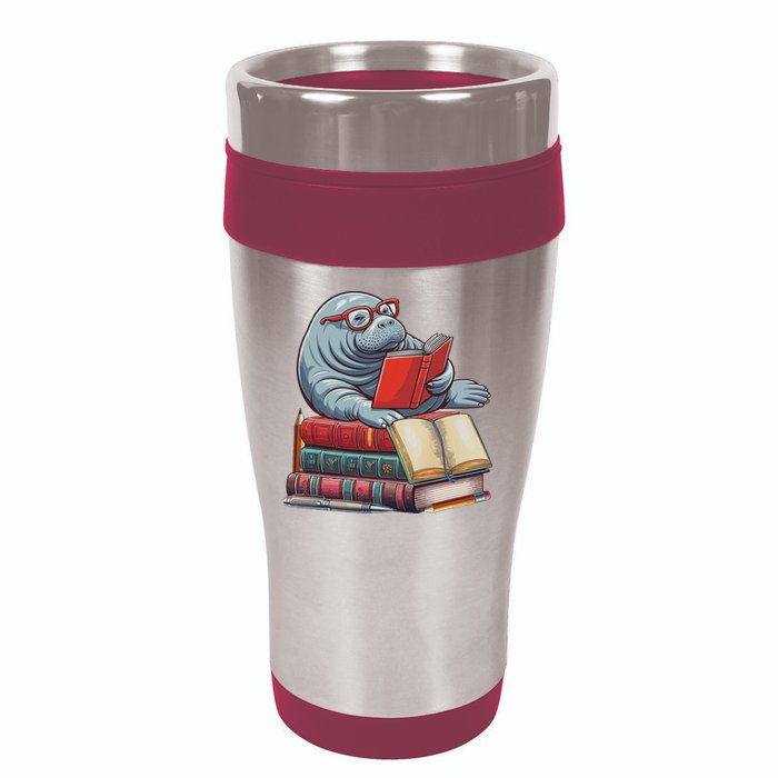 Reading Books Matching Bookworm Readers Librarian 16oz Travel Tumbler