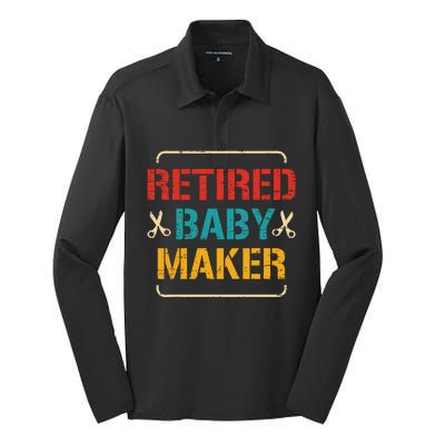 Retired Baby Maker Upcoming Vasectomy Post Vasectomy Silk Touch Performance Long Sleeve Polo