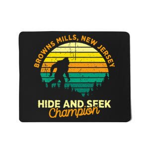 Retro Browns Mills New Jersey Big Foot Souvenir Mousepad