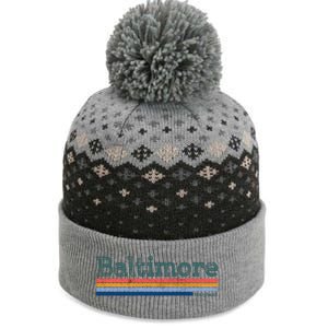 Retro Baltimore Maryland The Baniff Cuffed Pom Beanie