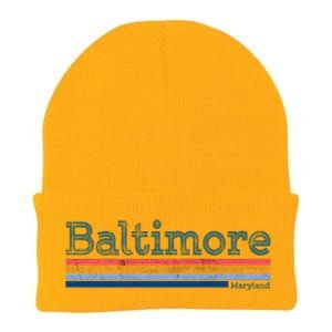 Retro Baltimore Maryland Knit Cap Winter Beanie