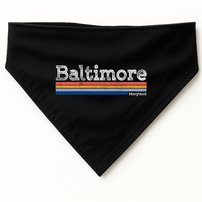 Retro Baltimore Maryland USA-Made Doggie Bandana