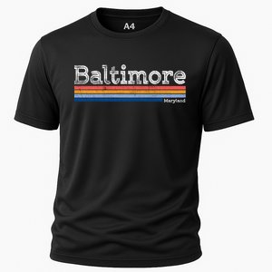 Retro Baltimore Maryland Cooling Performance Crew T-Shirt