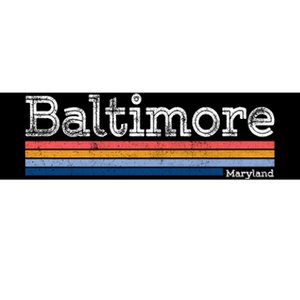 Retro Baltimore Maryland Bumper Sticker