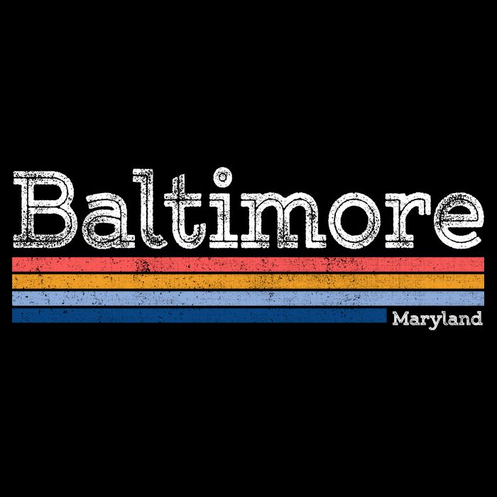 Retro Baltimore Maryland 7-Panel Snapback Hat