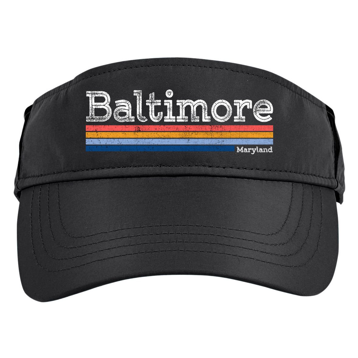 Retro Baltimore Maryland Adult Drive Performance Visor
