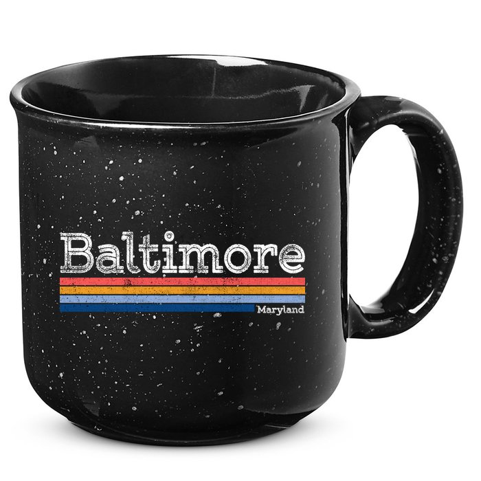 Retro Baltimore Maryland 15oz Campfire Ceramic Mug