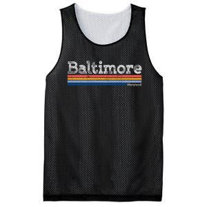 Retro Baltimore Maryland Mesh Reversible Basketball Jersey Tank