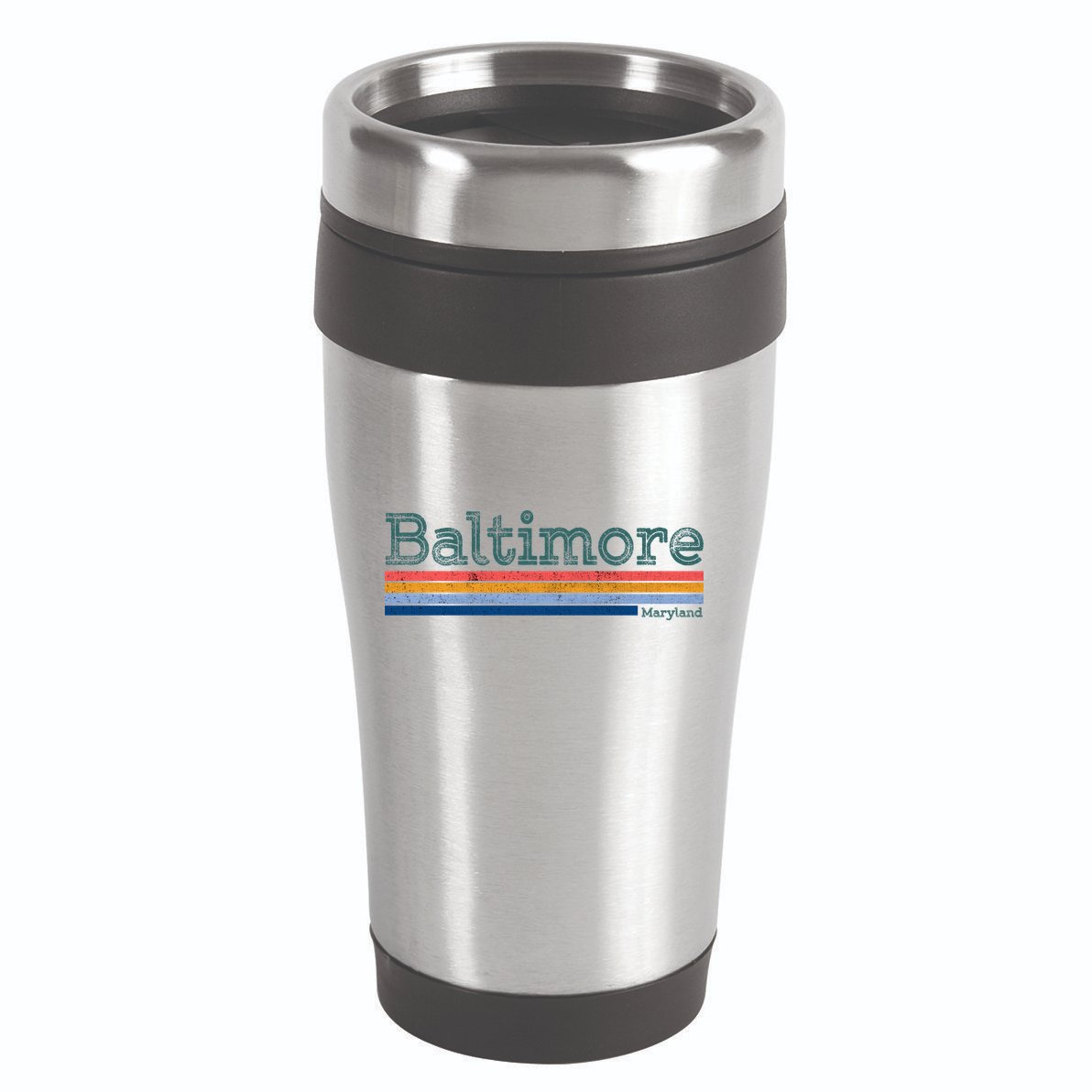 Retro Baltimore Maryland 16oz Travel Tumbler