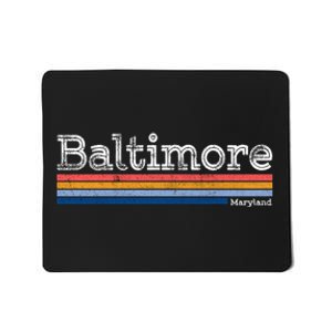 Retro Baltimore Maryland Mousepad