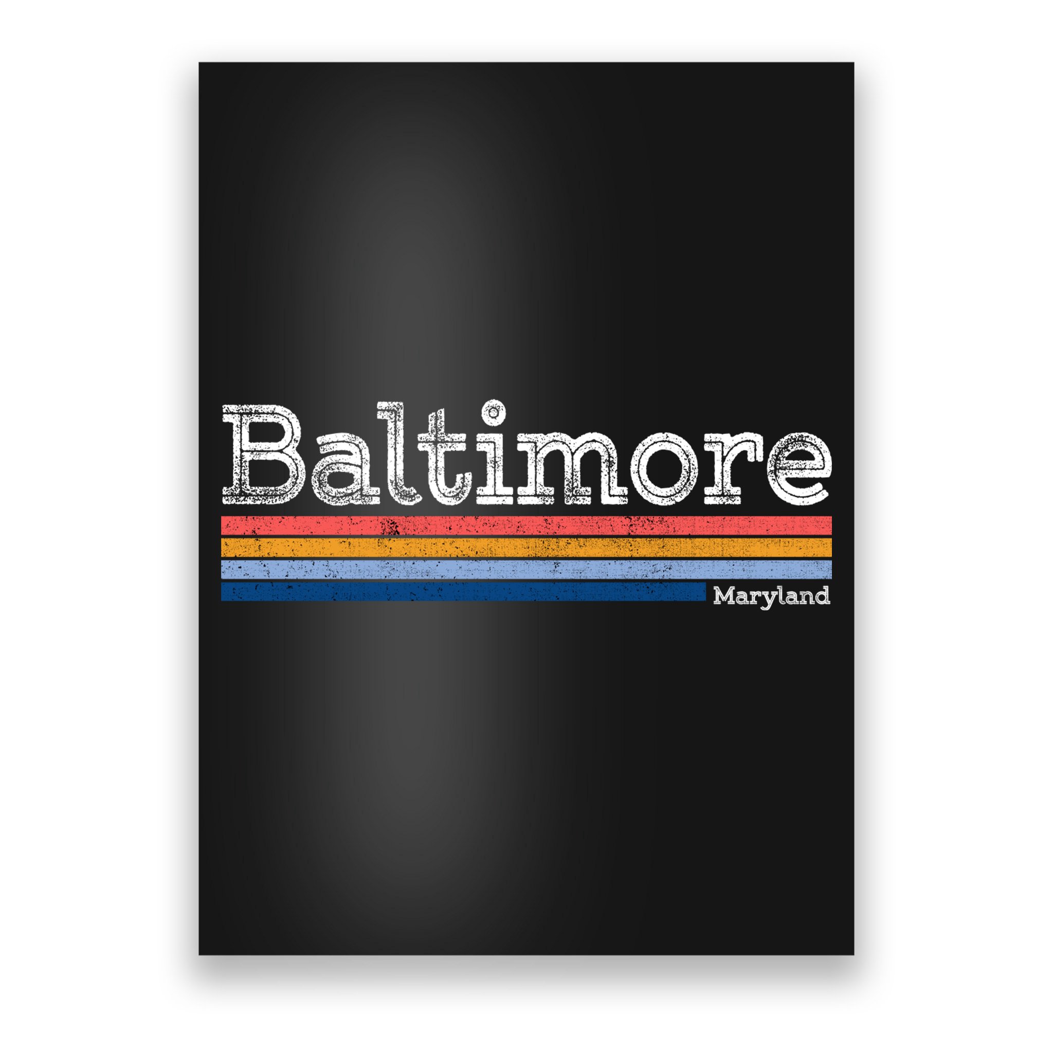 Retro Baltimore Maryland Poster