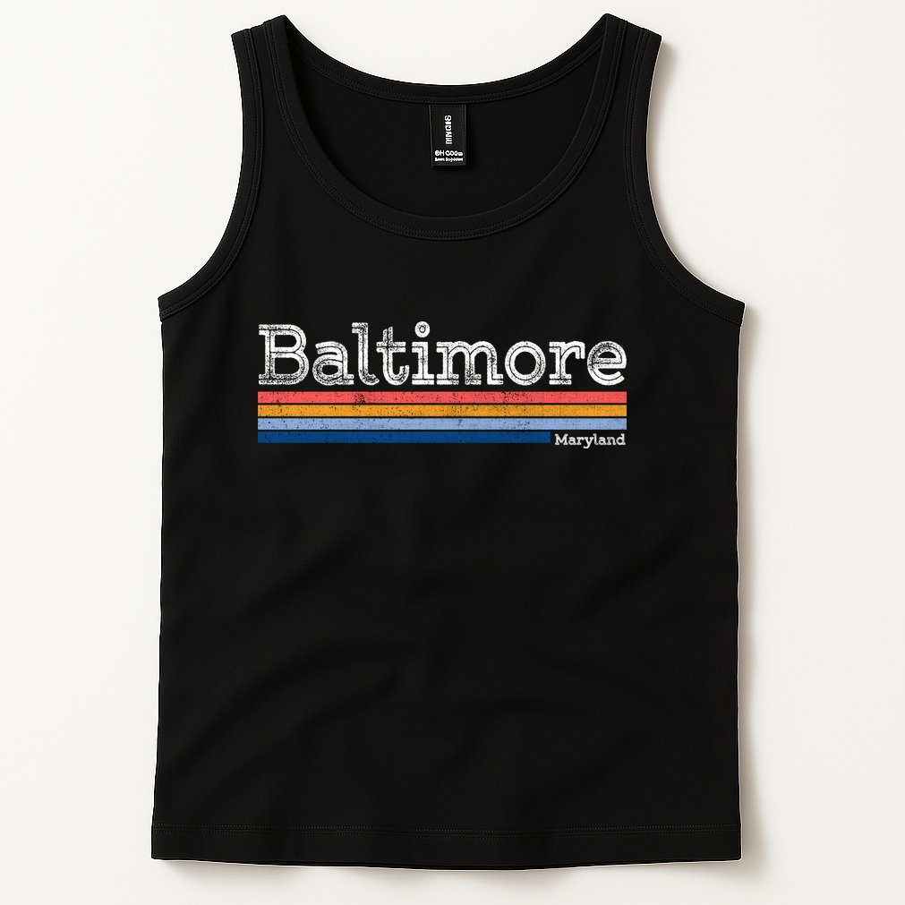 Retro Baltimore Maryland Tank Top