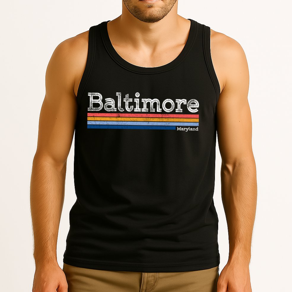 Retro Baltimore Maryland Tank Top