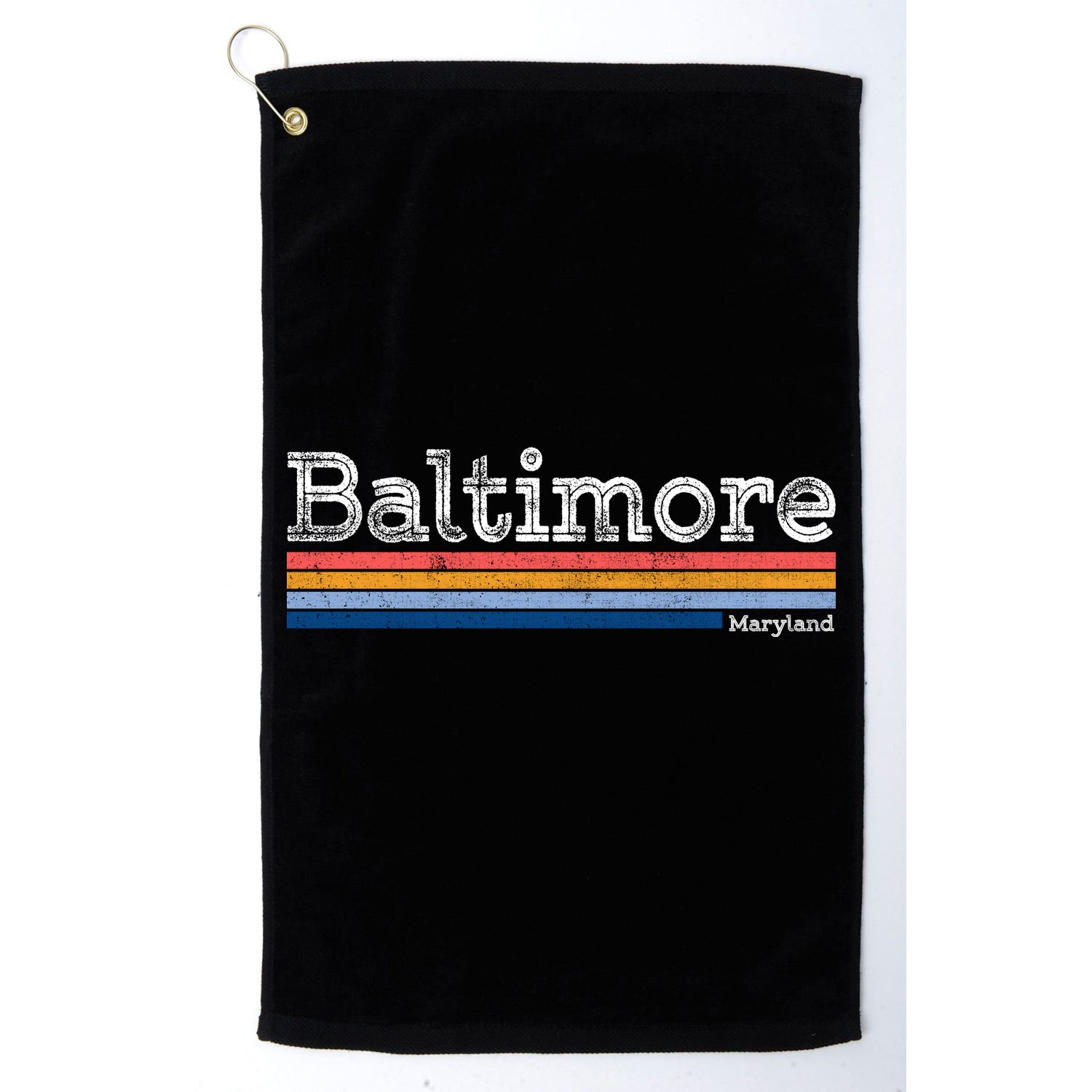Retro Baltimore Maryland Golf Towel