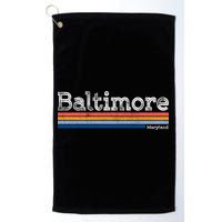 Retro Baltimore Maryland Golf Towel